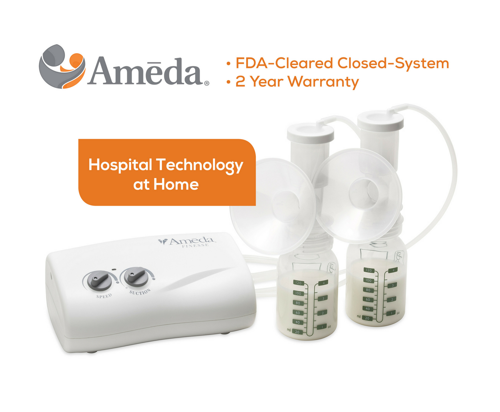Ameda Finesse Breast Pump Acelleron Medical Products