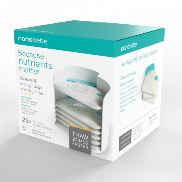 Nanobebe Breastmilk Storage Bags and Organizer Acelleron Medical Products
