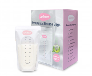 Acelleron-Unimom-Breastmilk-Storage-Bags-with-full-bag-1700x1400