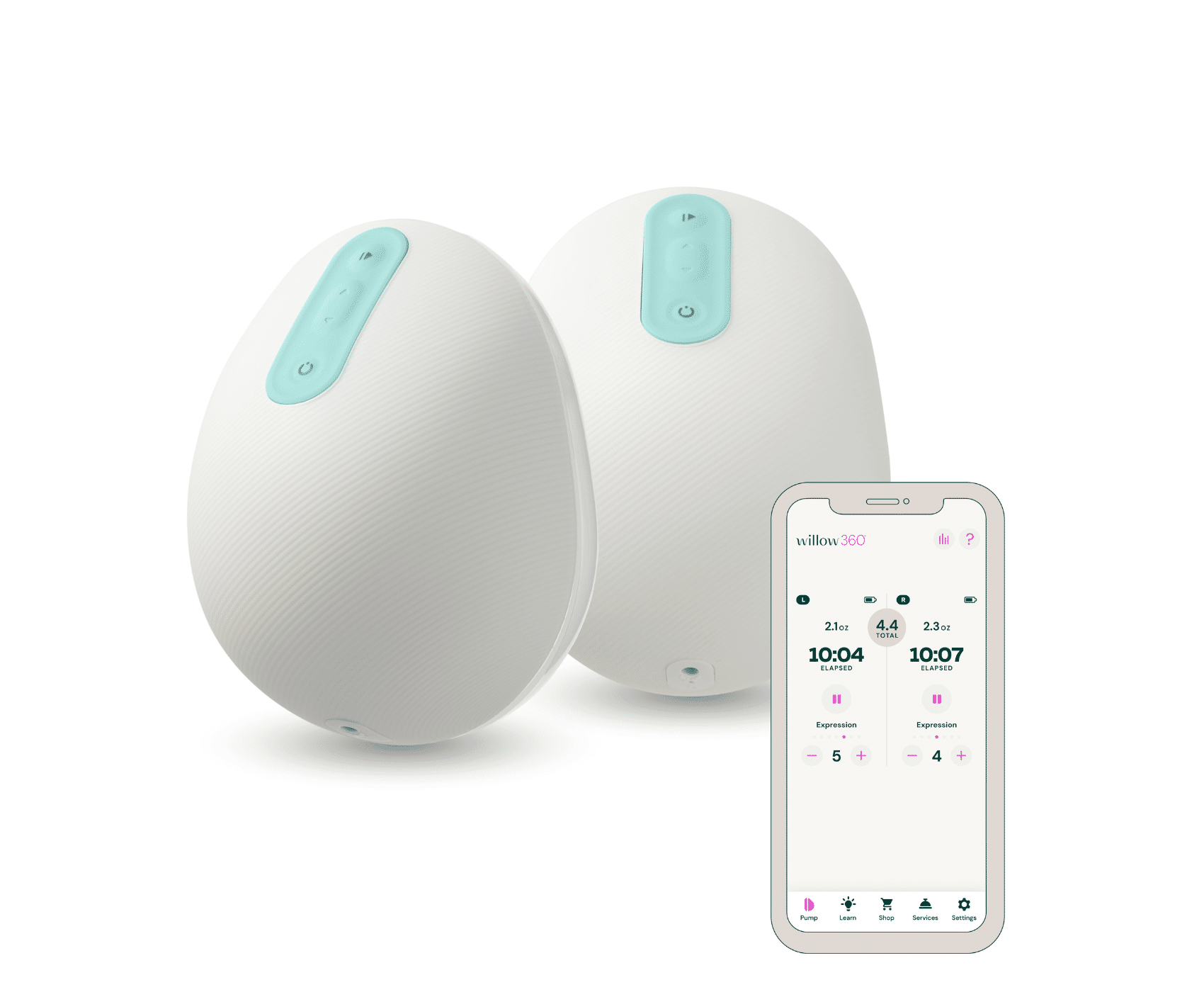 Willow 360 Leak-proof Wearable Double Electric Breast Pump - Acelleron ...