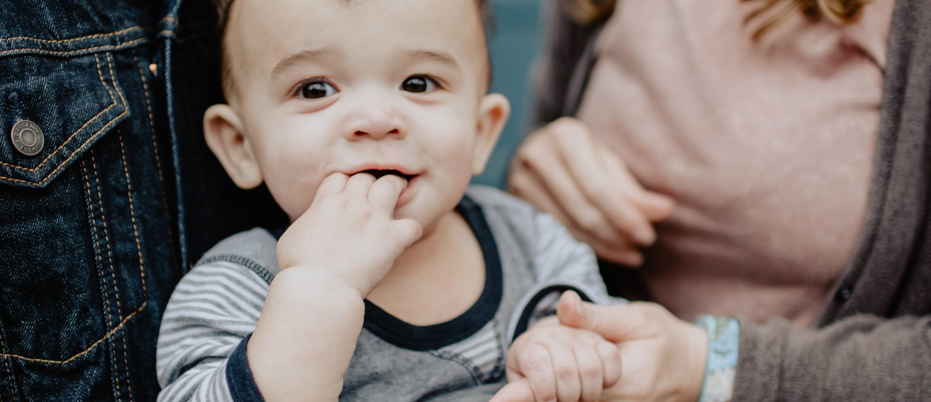 Older baby with curly hair