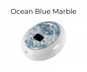 Acelleron-Cimilre-breast-pump-with-ocean-blue-marble-skin