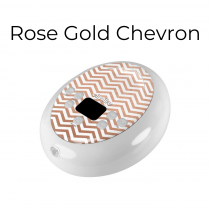 Acelleron-Cimilre-breast-pump-with-rose-gold-chevron-skin