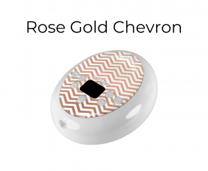 Acelleron-Cimilre-breast-pump-with-rose-gold-chevron-skin