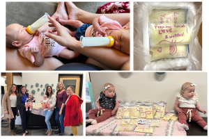 Milk donation journey collage