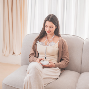 Cimilre Hands Free Collection Cups with E1 on couch